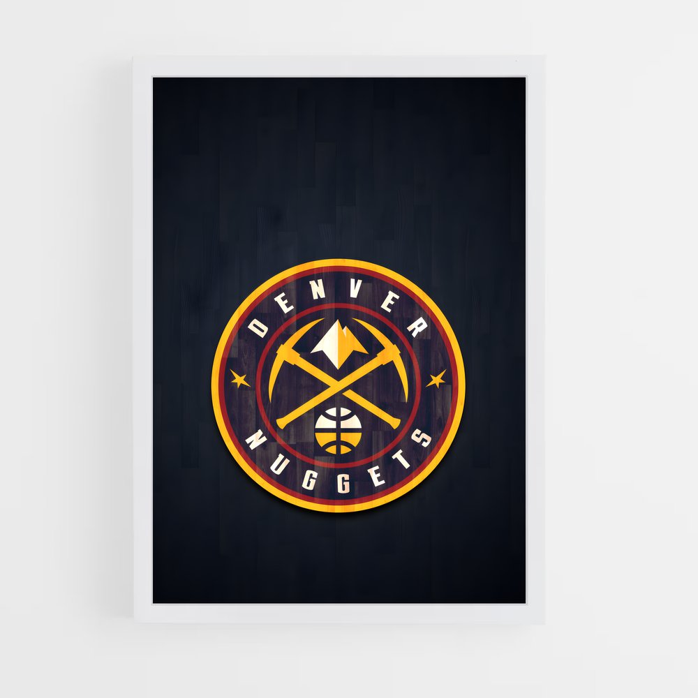 Poster Nuggets en Action – affiche Basketball (vue 3)